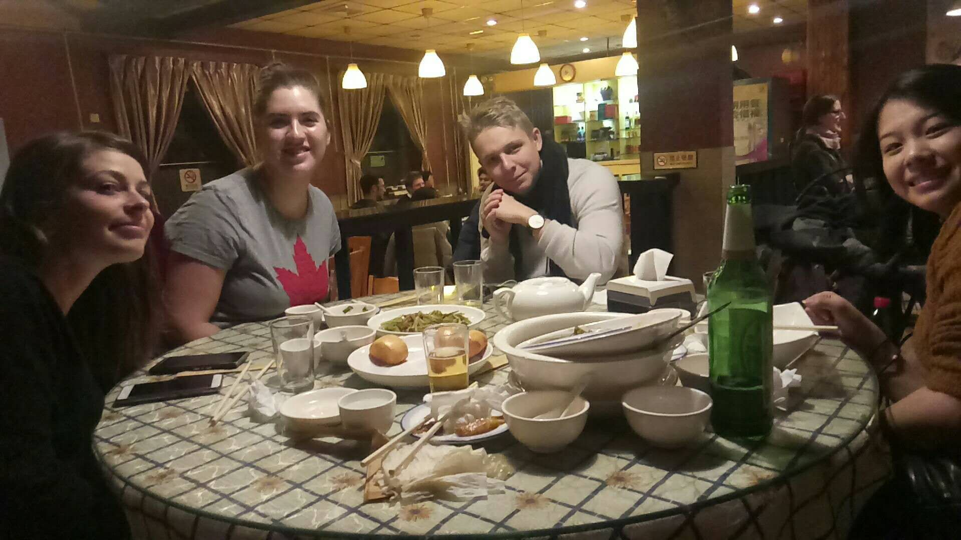 Probando comida china en Pekín