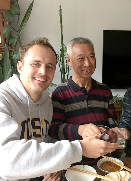 La hora de la comida con la familia anfitriona en Chengde