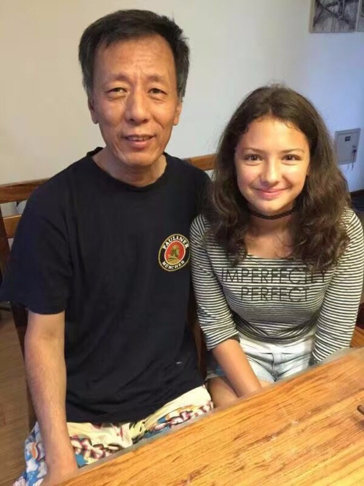 Laodice con su padre chino